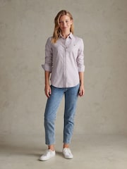 Röd - U.S. Polo Assn. Stripe Stretch Classic Fit Oxford Shirt - Bild 3 av 7