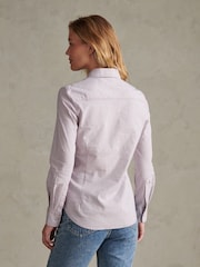 Röd - U.S. Polo Assn. Stripe Stretch Classic Fit Oxford Shirt - Bild 4 av 7