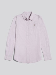 Röd - U.S. Polo Assn. Stripe Stretch Classic Fit Oxford Shirt - Bild 5 av 7
