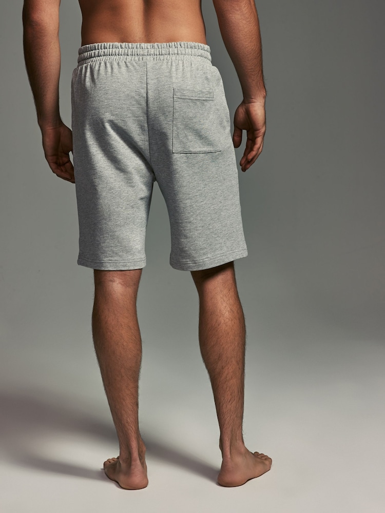 Blue/Grey Lightweight 100% Cotton Joggers Shorts 2 Pack - Image 3 of 7