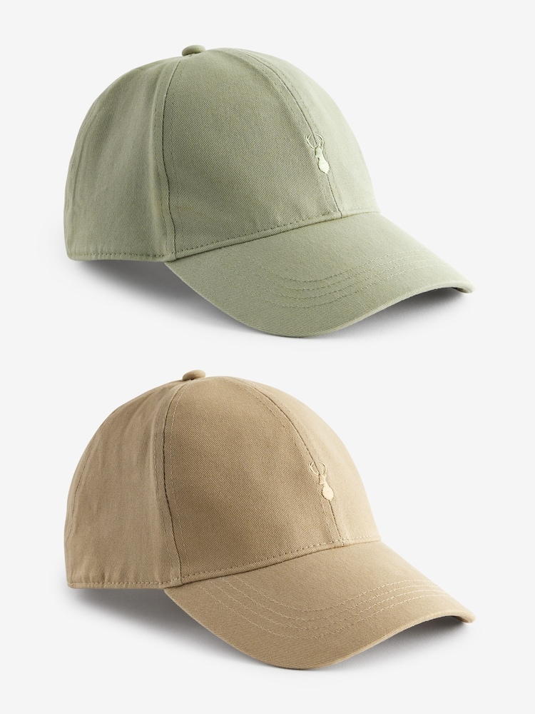 Sage Green/Tan Caps 2 Pack - Image 1 of 6