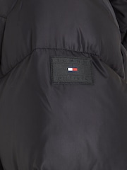 Tommy Hilfiger Black Kids Long Down Jacket - Image 6 of 6