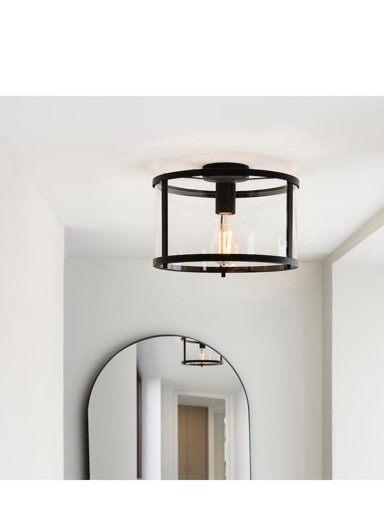 Gallery Home Black Vernon Ceiling Light - Image 1 of 3