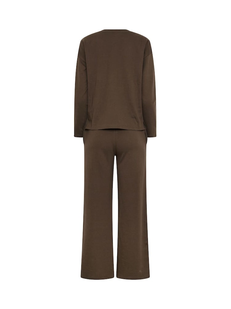 PixieGirl Petite Brown Sweat Jersey Top & Joggers Set - Image 6 of 6 PixieGirl Petite Brown Sweat Jersey Top & Joggers Set - Image 6 of 6