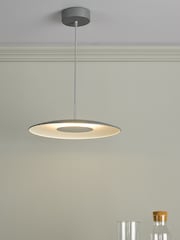 Dar Lighting Grey Enoch LED Ceiling Light Pendant - Image 1 of 4