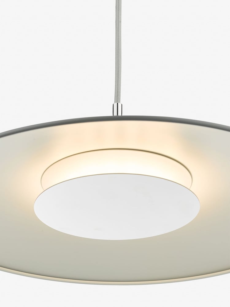 Dar Lighting Grey Enoch LED Ceiling Light Pendant - Image 4 of 4