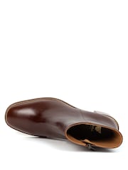 Bobbies Brown Mid-Heeled Ankle Boots - Image 4 of 5