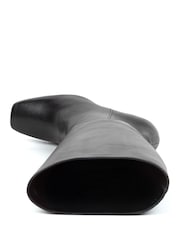 Bobbies Black Wedge Knee High Boots - Image 2 of 3