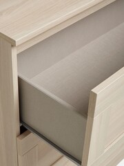 Oak Effect Flynn 3 Drawer Chest of Drawers - Image 6 of 7