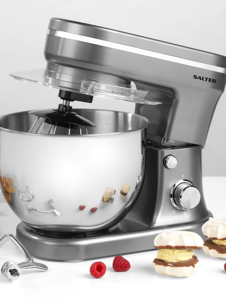 Salter Grey Stand Mixer 1200W - Image 1 of 4