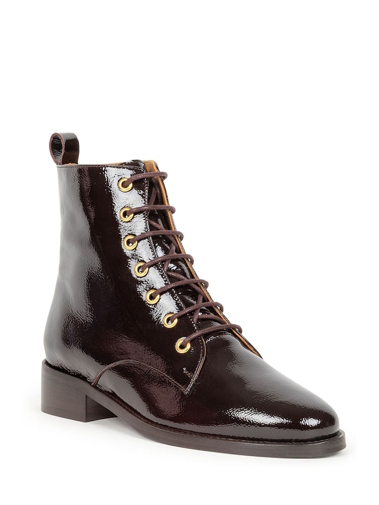 Bobbies Brown Lace Up Boots - Image 2 of 4