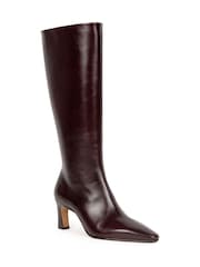 Bobbies Red High-Heeled Knee High Boots - Image 2 of 5