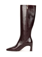 Bobbies Red High-Heeled Knee High Boots - Image 3 of 5