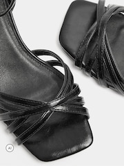 Schwarz - Yours Curve Strappy Cross Over Heels In Extra Wide Fit - Bild 5 von 5