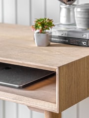 Gallery Home Natural Milano 1 Drawer Desk - Image 2 of 3