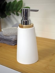 Showerdrape Set of 4 White Sonata Bathroom Accessory Set - Image 3 of 4