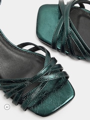 Grün - Yours Curve Strappy Cross Over Heels In Extra Wide Fit - Bild 5 von 5