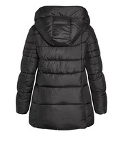 Evans Hooded Padded Black Coat - Image 8 of 9