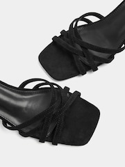 Long Tall Sally Black Cross Over Strappy Heels - Image 5 of 5