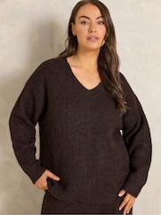 Evans Knitted V-Neck Jumper - 6суретінің 1 суреті