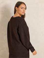 Evans Knitted V-Neck Jumper - 6суретінің 3 суреті