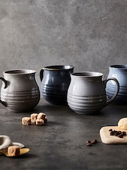 Barbary & Oak Set of 4 Abyss Reactive Glazed Mugs - Image 11 of 11