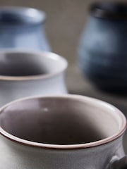 Barbary & Oak Set of 4 Abyss Reactive Glazed Mugs - Image 2 of 11