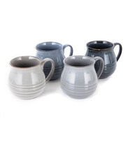 Barbary & Oak Set of 4 Abyss Reactive Glazed Mugs - Image 4 of 11