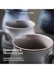 Barbary & Oak Set of 4 Abyss Reactive Glazed Mugs - Image 9 of 11