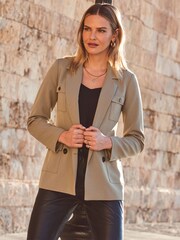 Sosandar Green Utility Blazer - Image 5 of 6