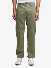 Superdry Green Regular Tapered Cargo Trousers - Image 4 of 6