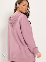 Yours Curve Pink Los Angeles Applique Hoodie - Image 3 of 6