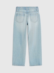 River Island Light Blue Bow Hotfix Straight Leg Jeans - Image 2 of 4