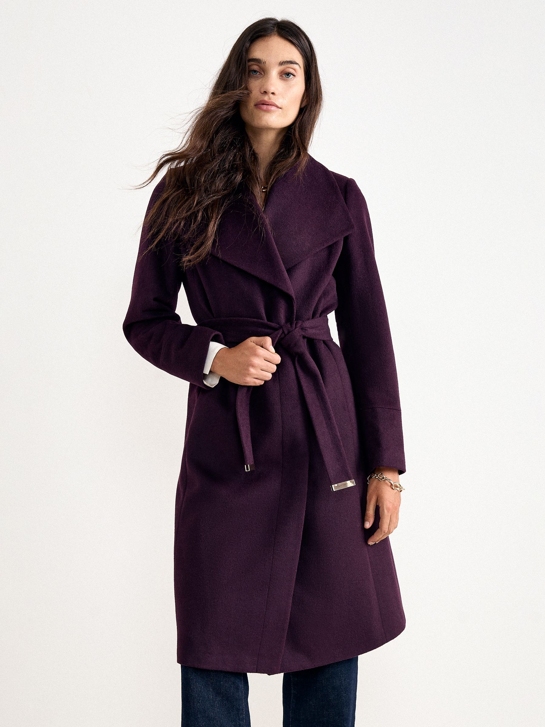 Phase Eight Women's Purple Petite Nicci Coat