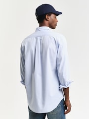 GANT Light Blue Regular Fit Poplin 100% Cotton Shirt - Image 2 of 4