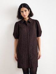 Phase Eight Brown Yasmine Short Dress - Image 3 of 7