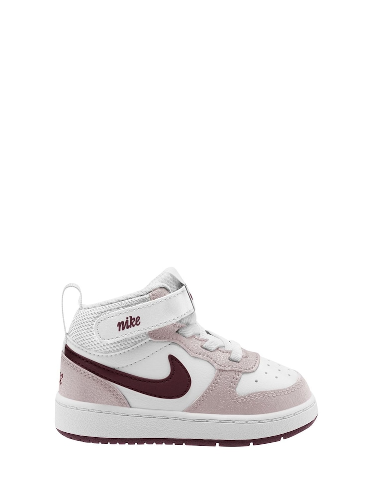 Nike Natural Toddler Court Borough Mid Trainers - Image 1 of 10