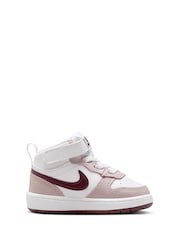 Nike Natural Toddler Court Borough Mid Trainers - Image 3 of 10