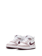 Nike Natural Toddler Court Borough Mid Trainers - Image 5 of 10