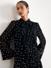 Phase Eight Black Ines Leopard Dress - Image 3 of 7