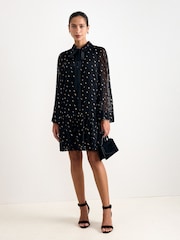 Phase Eight Black Ines Leopard Dress - Image 4 of 7
