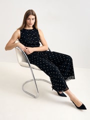Phase Eight Black Petite Janine Jumpsuit - Image 6 of 7