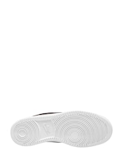 Nike White Burgundy Court Vision Low Trainers - Image 4 of 4
