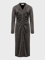 Hobbs Black/Sliver Hatty Jersey Dress - Image 4 of 4