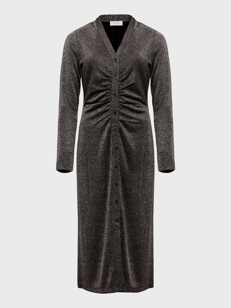 Hobbs Black/Sliver Hatty Jersey Dress - Image 4 of 4