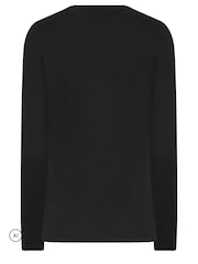 Long Tall Sally Black Metal Detail Ribbed Top - Image 6 of 6