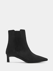 Long Tall Sally Black Kitten Heel Chelsea Boots In Standard Fit - Image 2 of 4