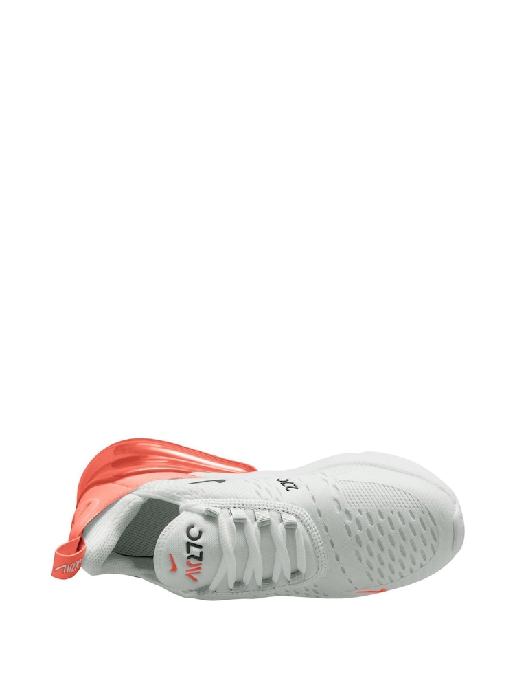 Nike Orange/White Youth Air Max 270 Trainers - Image 3 of 4