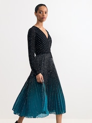Phase Eight Black Simara Midi Dress - Image 1 of 6