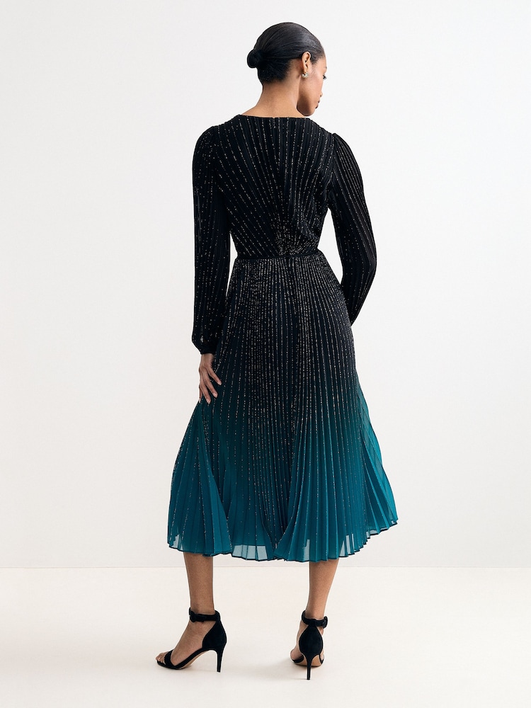 Phase Eight Black Simara Midi Dress - Image 2 of 6 Phase Eight Black Simara Midi Dress - Image 2 of 6